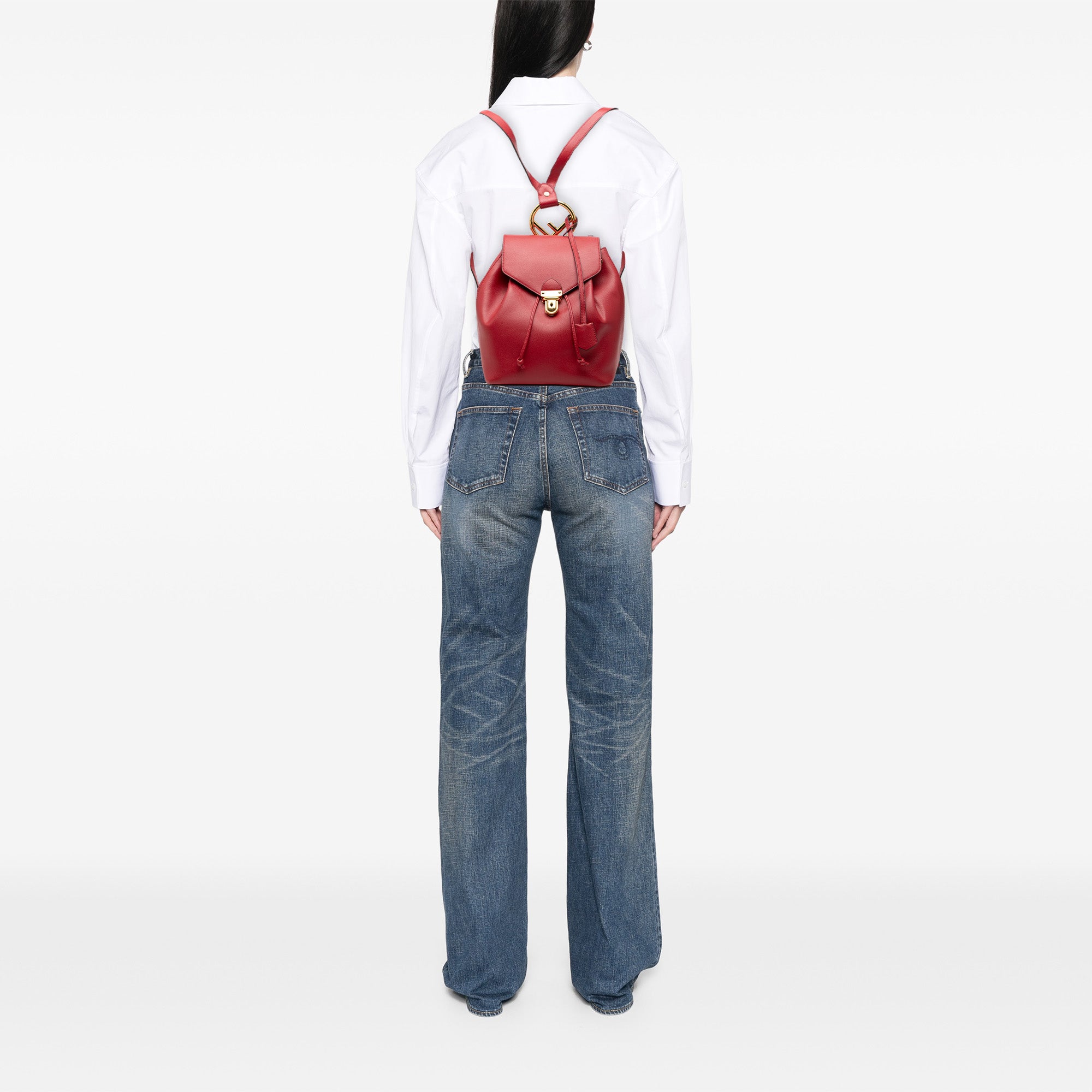 Leather F is Fendi Backpack - Image 7