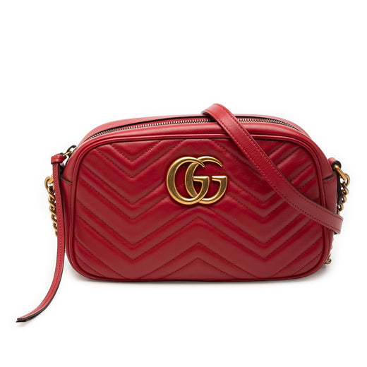 Small GG Marmont Matelasse Leather Crossbody - Image 1