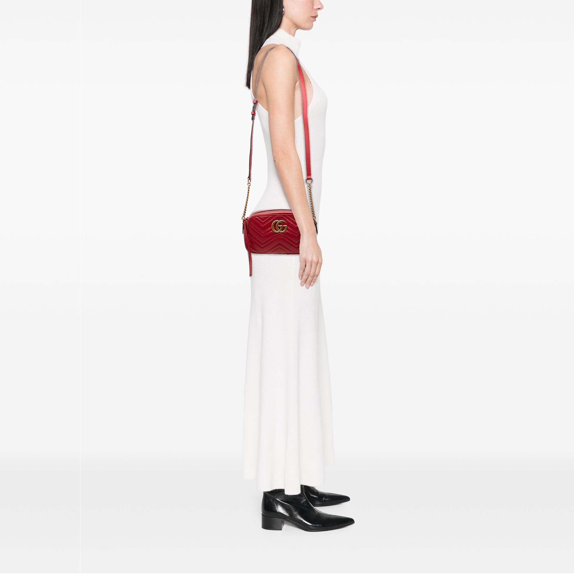 Small GG Marmont Matelasse Leather Crossbody - Image 7