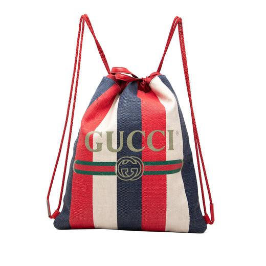 Canvas Sylvie Baiadera Web Drawstring Backpack - Image 1
