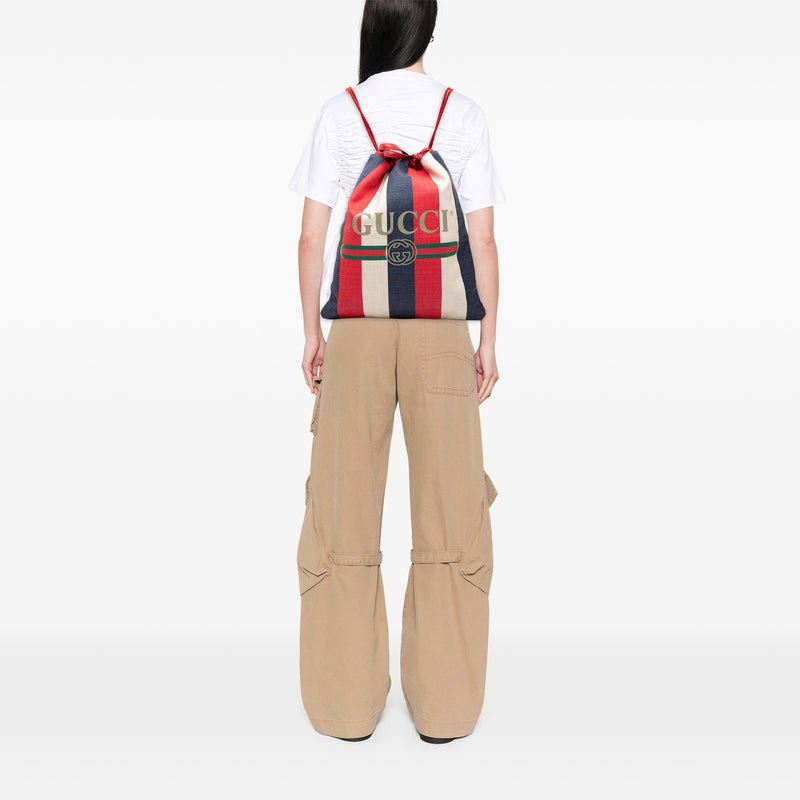 Canvas Sylvie Baiadera Web Drawstring Backpack - Image 7