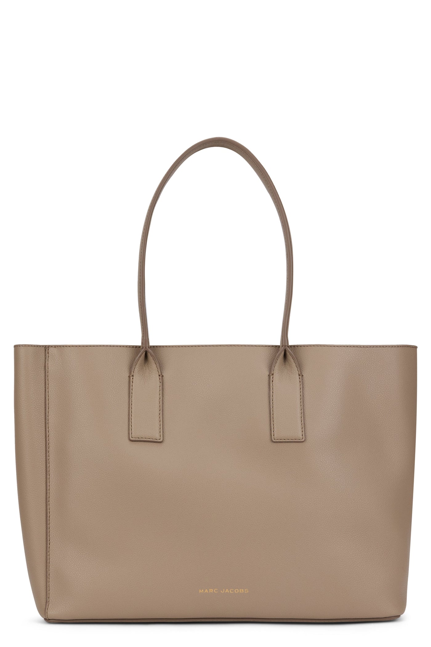 Marc Jacobs Structured Leather Tote Bag — Gray Cow Hide