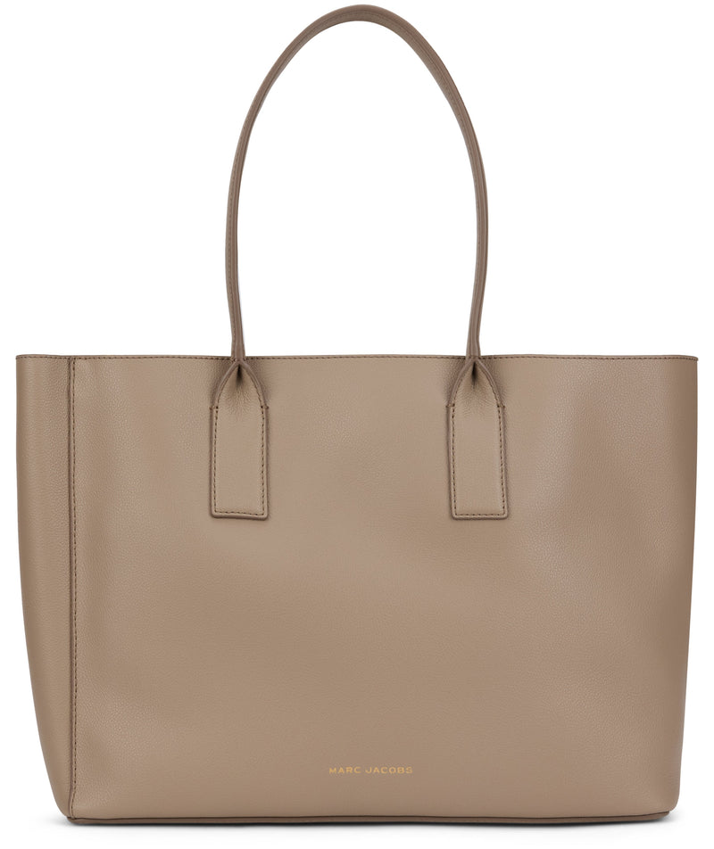 Marc Jacobs Structured Leather Tote Bag — Gray Cow Hide