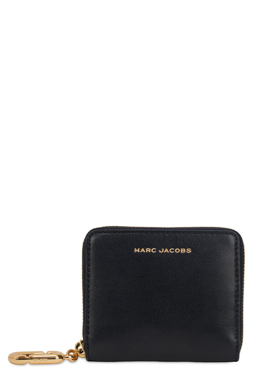 Marc Jacobs Calfskin Zip Wallet — Black & Purses