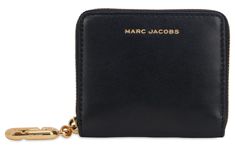 Marc Jacobs Calfskin Zip Wallet — Black & Purses