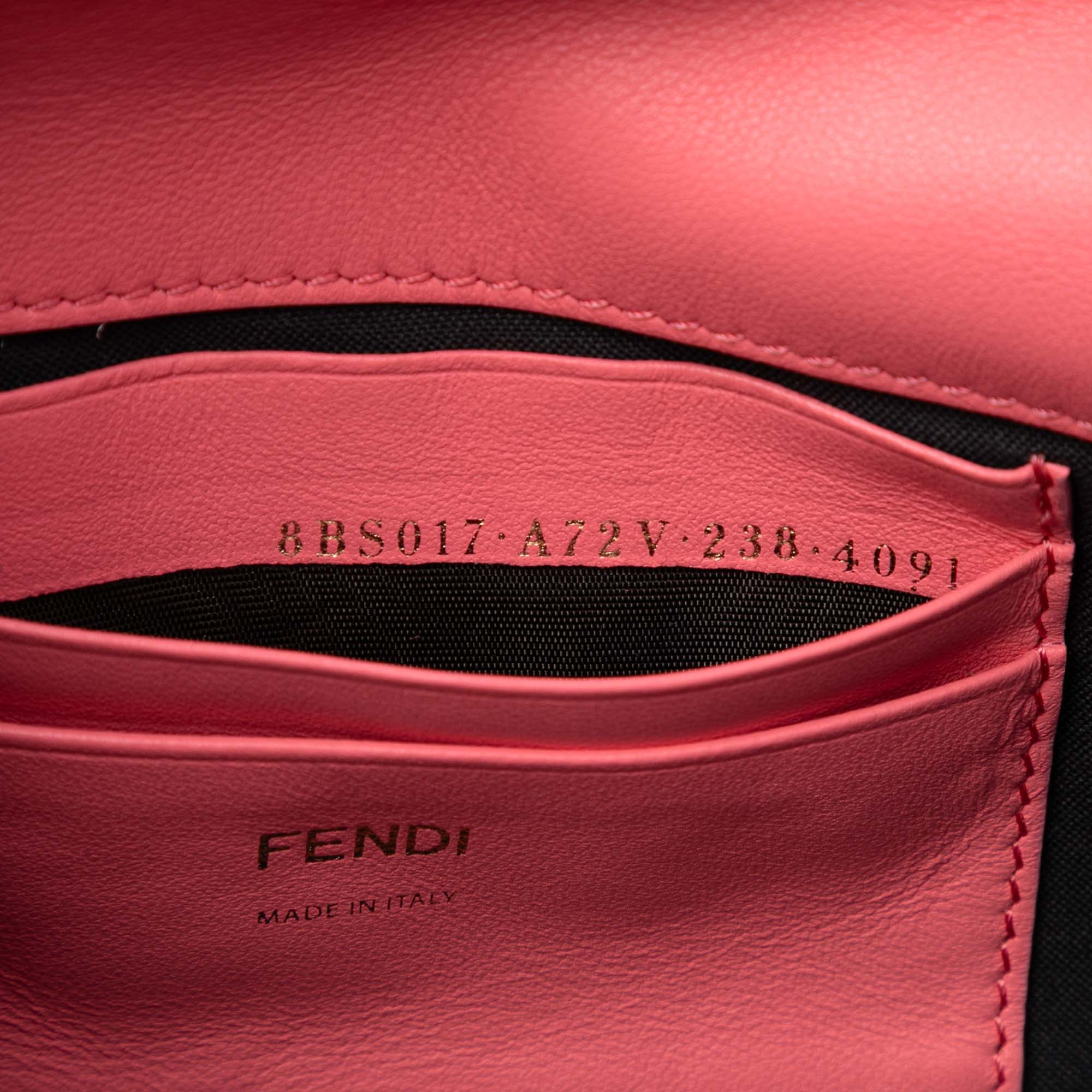 Mini Zucca Embossed Leather Baguette Satchel - Image 5