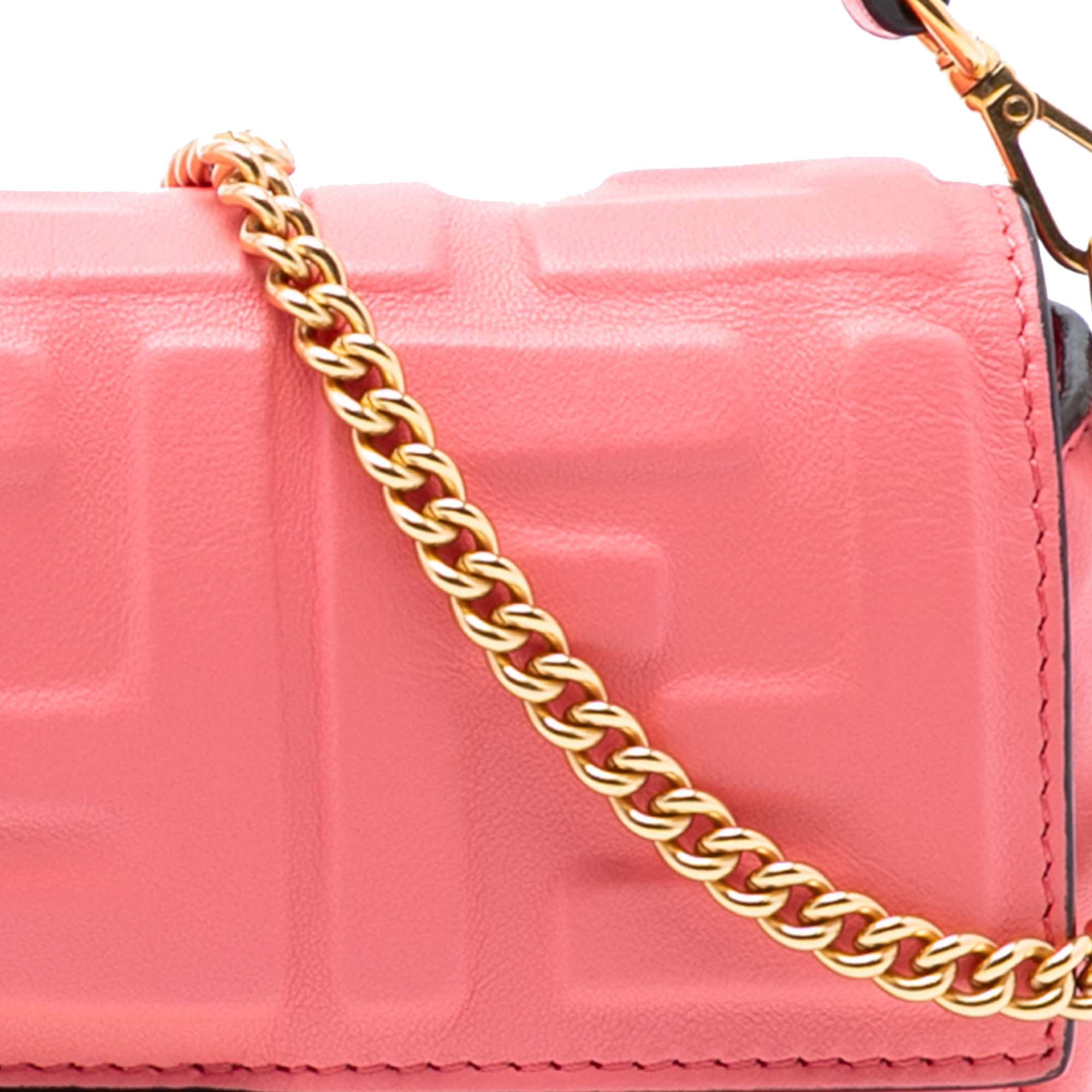 Mini Zucca Embossed Leather Baguette Satchel - Image 7