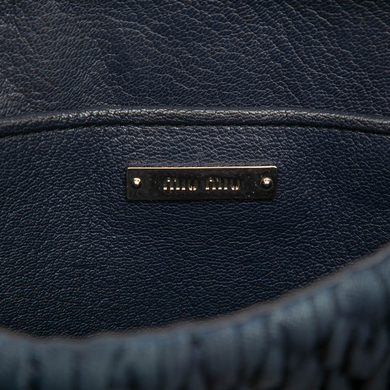 Matelasse Denim Crystal Satchel - Image 5