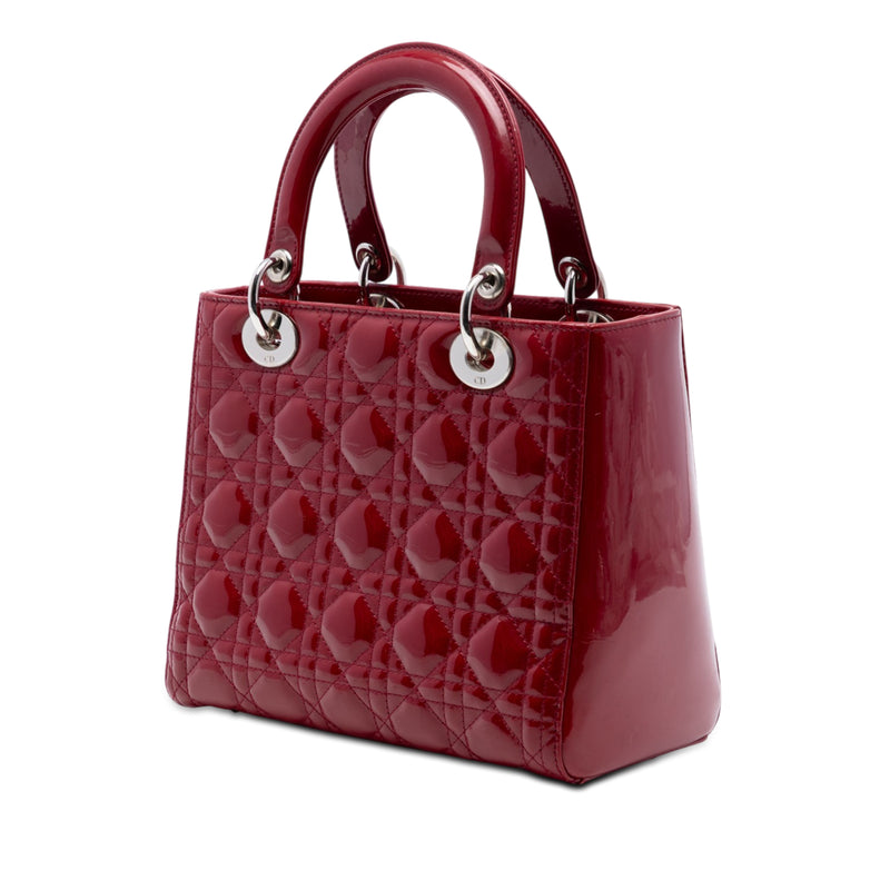 Medium Patent Cannage Lady Dior - Image 2