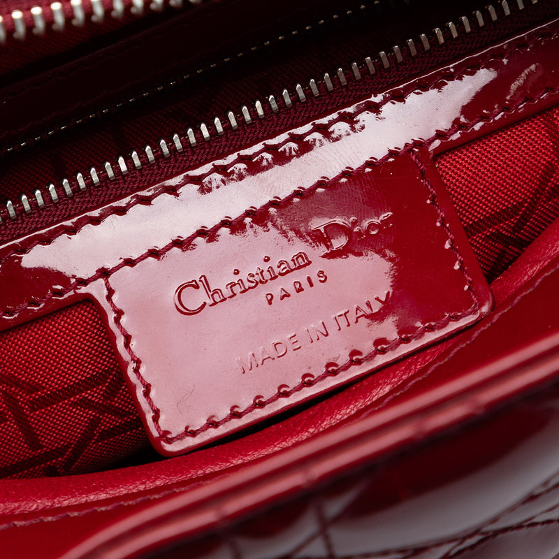 Medium Patent Cannage Lady Dior - Image 5