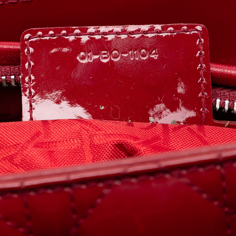 Medium Patent Cannage Lady Dior - Image 6