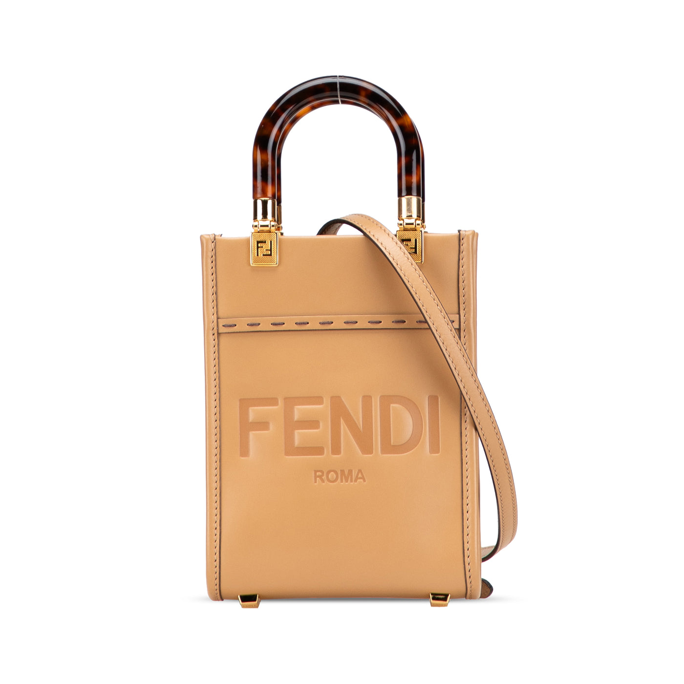Mini Leather Sunshine Shopper Tote - Image 1