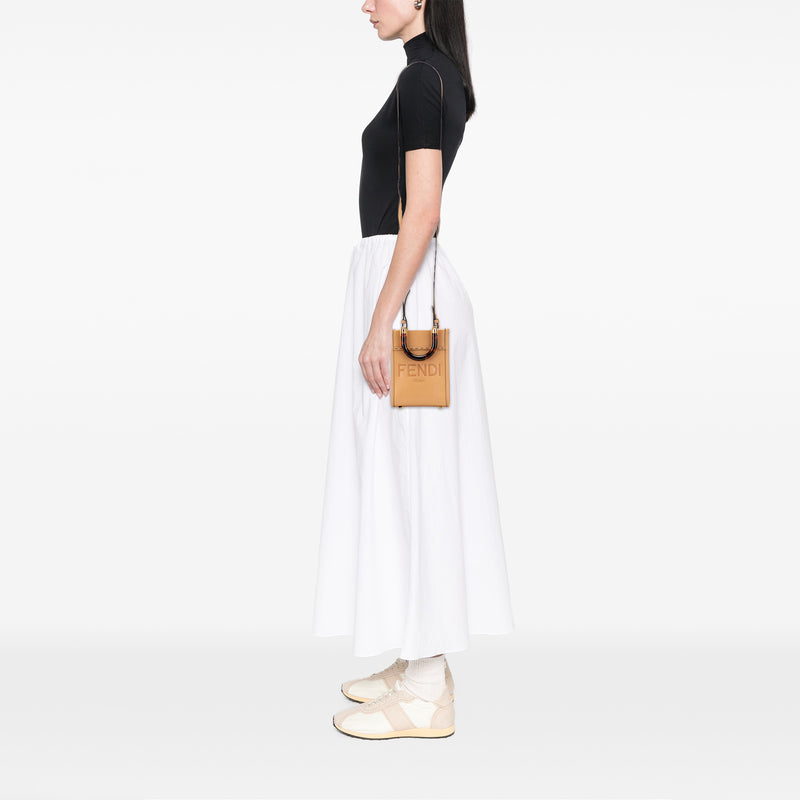Mini Leather Sunshine Shopper Tote - Image 10