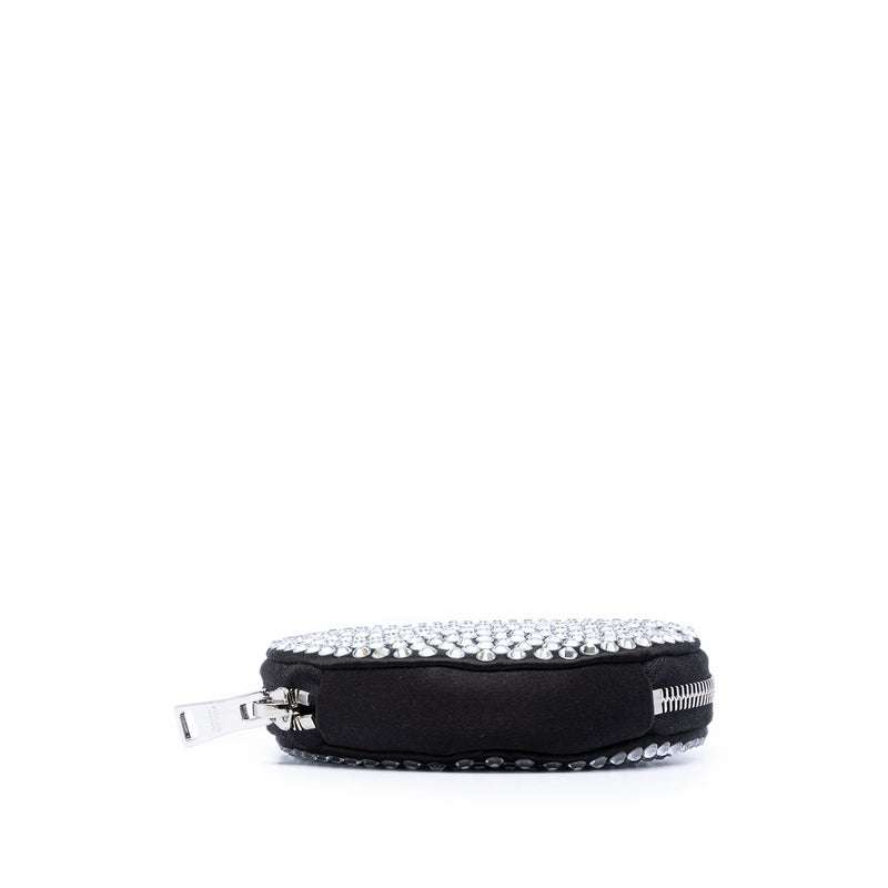 Satin Crystal Round Chain Crossbody - Image 3