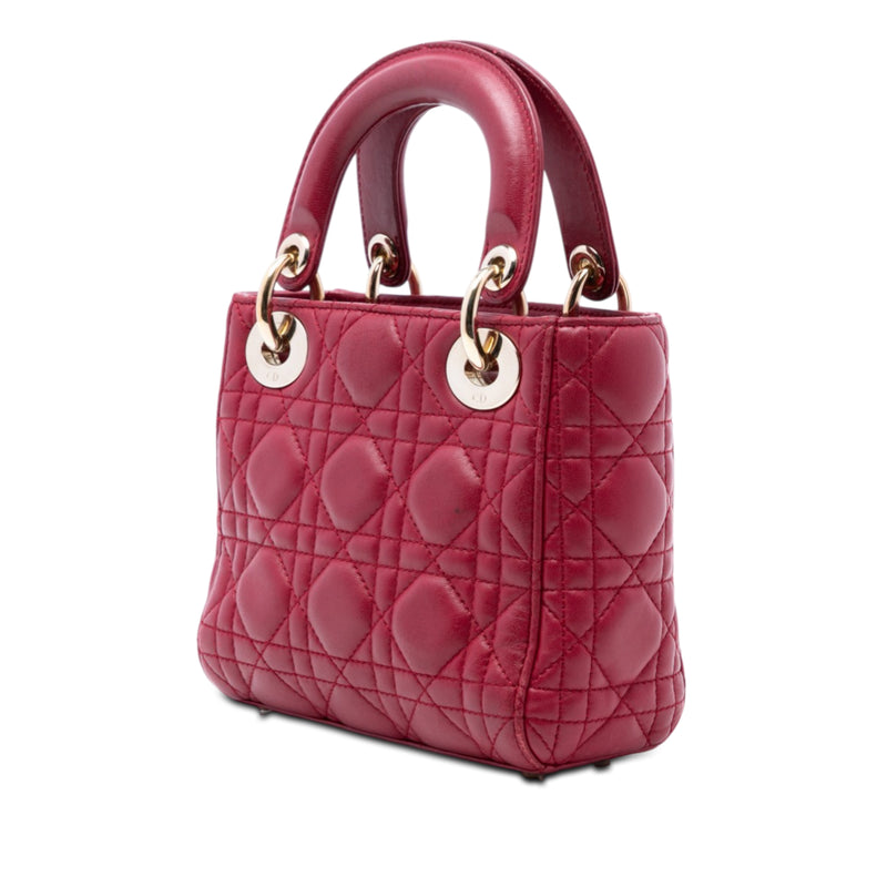 Mini Lambskin Cannage Lady Dior - Image 2