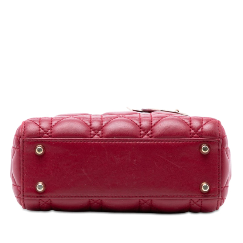 Mini Lambskin Cannage Lady Dior - Image 3