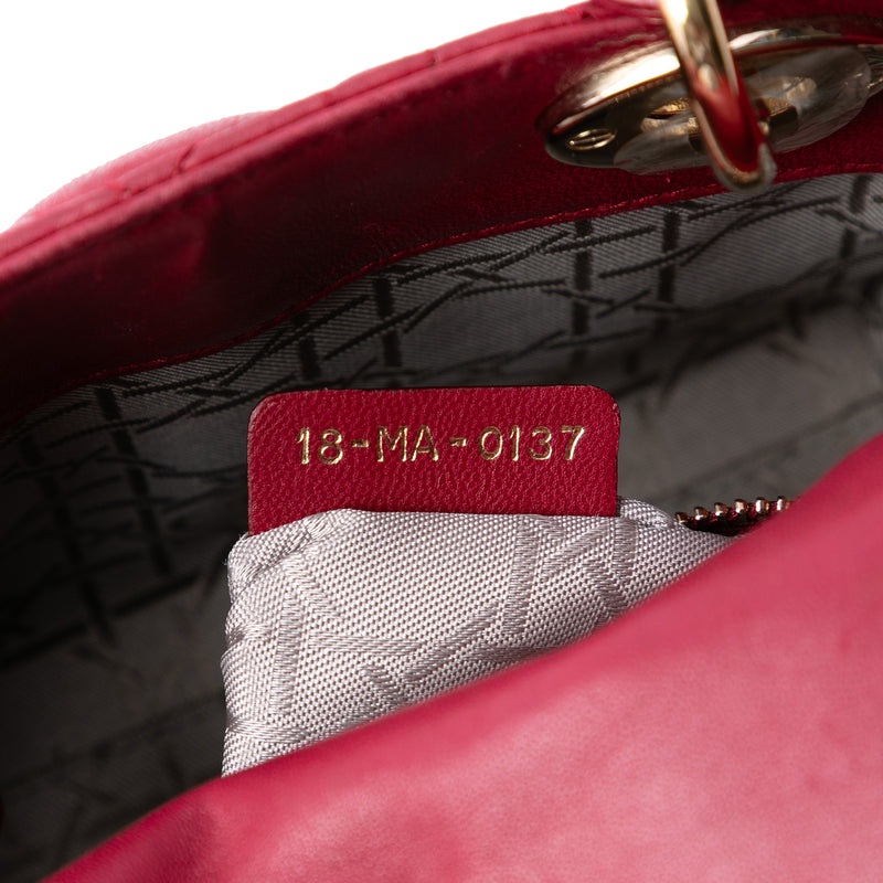 Mini Lambskin Cannage Lady Dior - Image 5