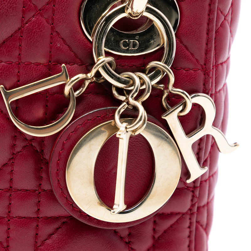 Mini Lambskin Cannage Lady Dior - Image 6