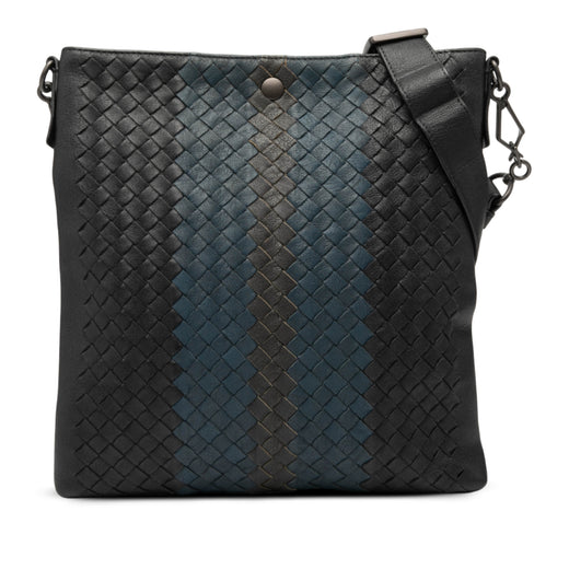Tricolor Leather Intrecciato Crossbody - Image 1