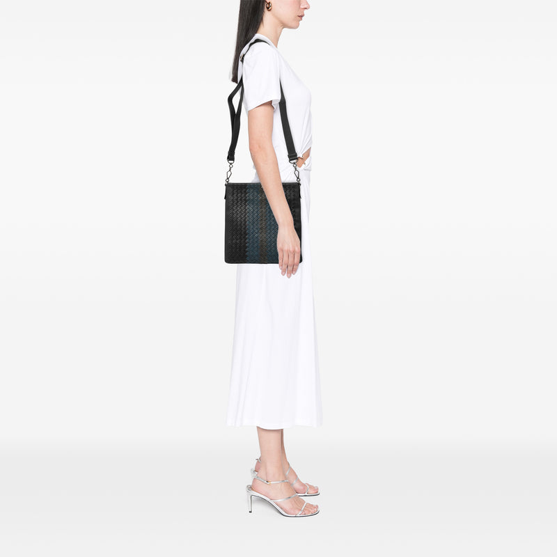 Tricolor Leather Intrecciato Crossbody - Image 7