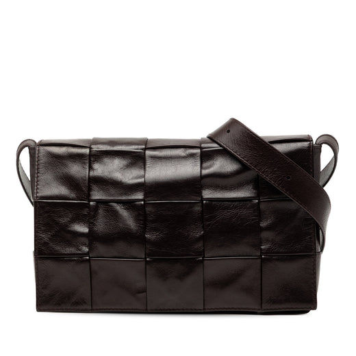 Paper Calfskin Intrecciato Cassette Crossbody - Image 1