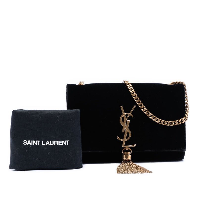 Small Suede Monogram Kate Tassel Crossbody - Image 8