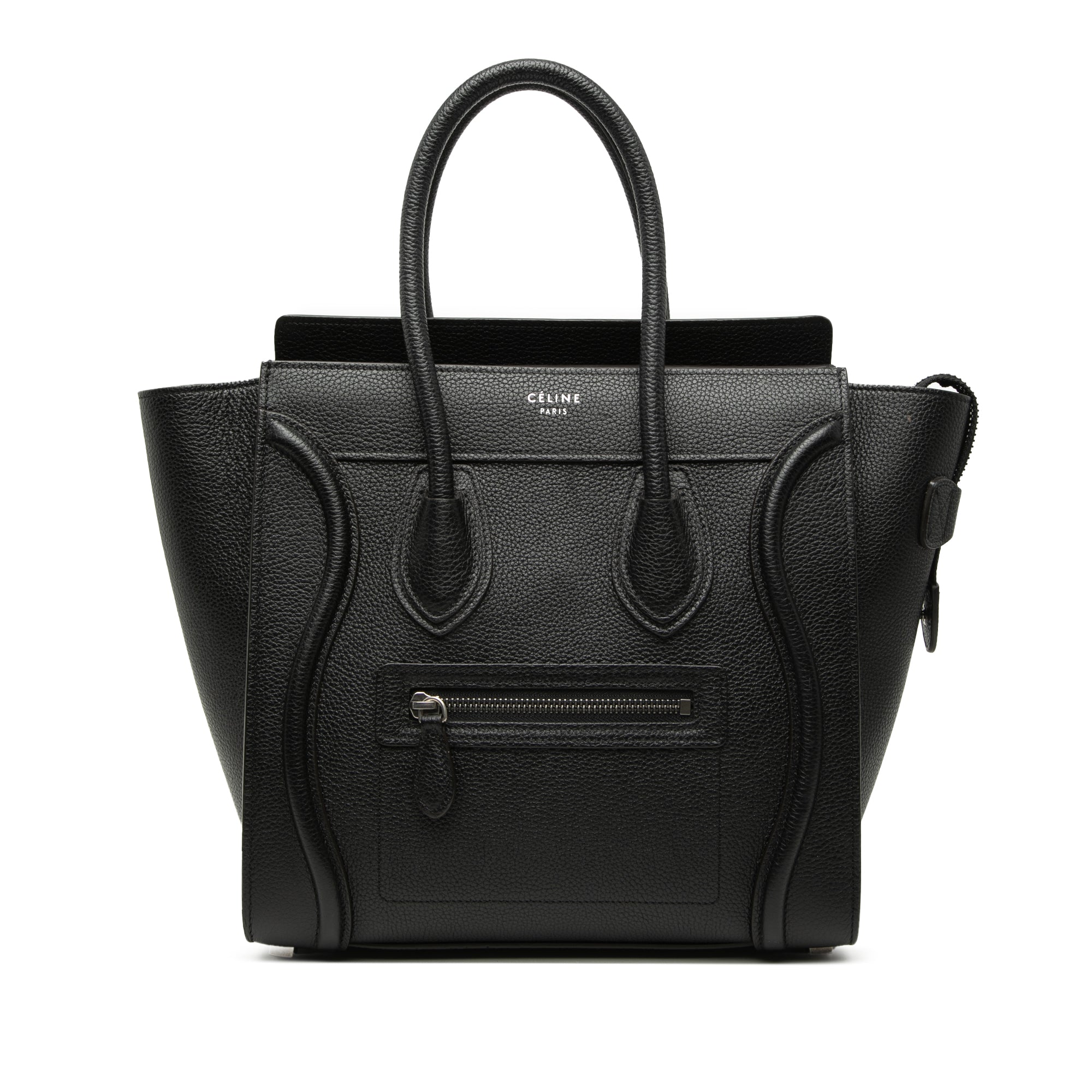 Mini Grained Calfskin Luggage Tote - Image 1