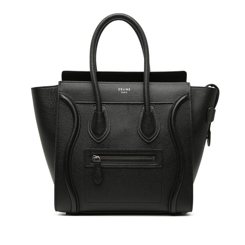 Mini Grained Calfskin Luggage Tote