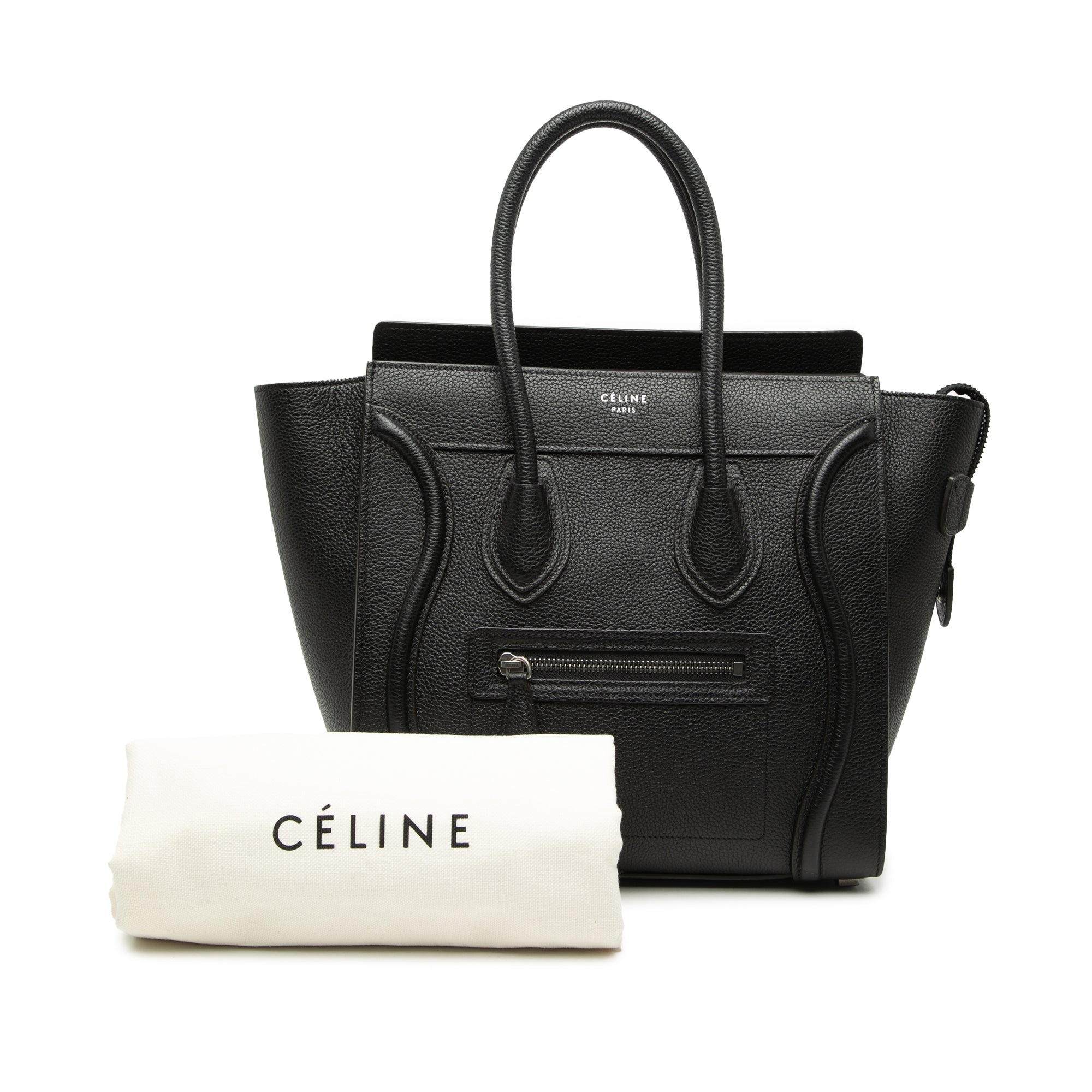 Mini Grained Calfskin Luggage Tote - Image 8