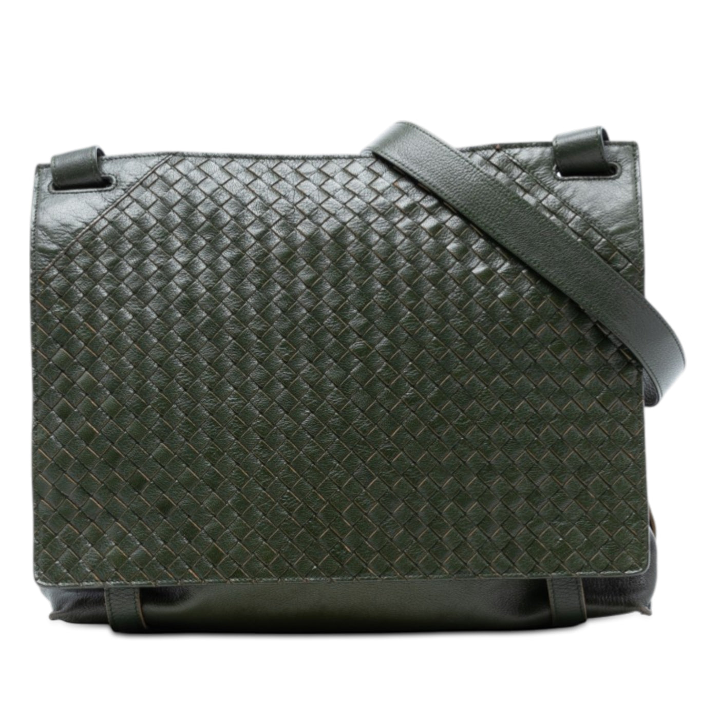 Nappa Intrecciato Flap Crossbody - Image 1