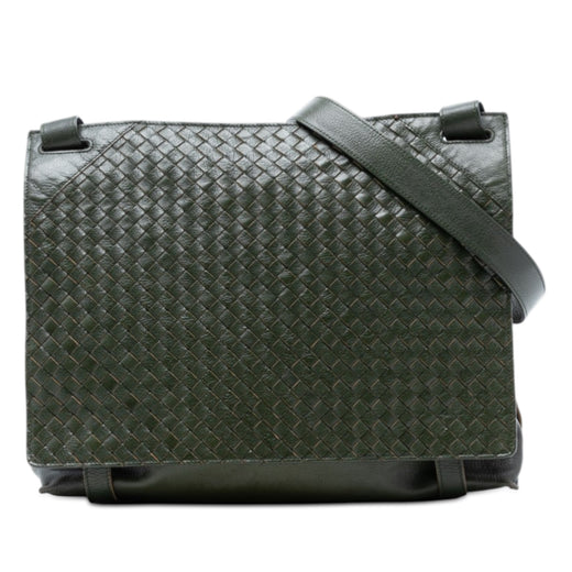 Nappa Intrecciato Flap Crossbody - Image 1