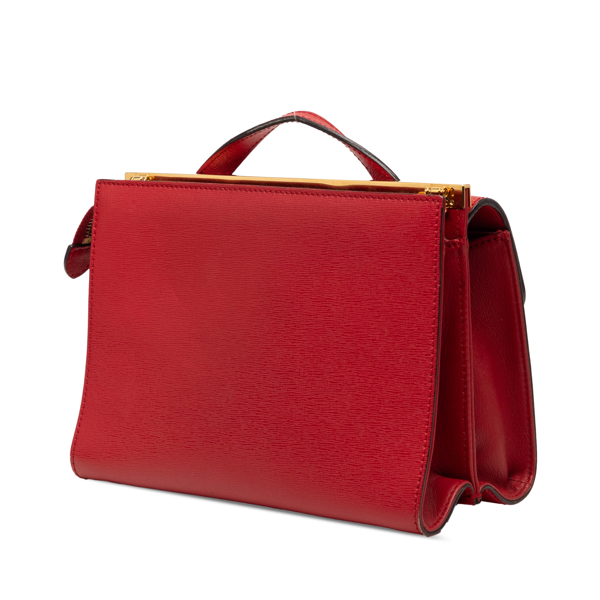 Small Leather Demi Jour Top Handle Bag - Image 2