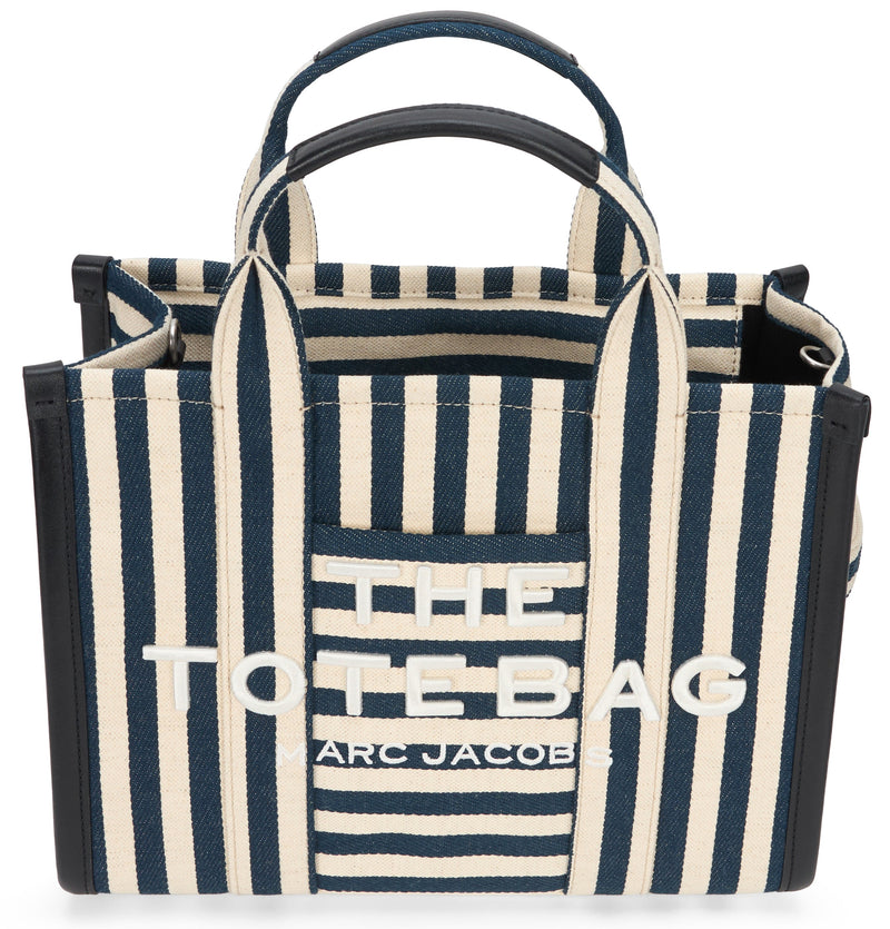 Marc Jacobs Striped Canvas Tote Bag — Navy Cotton