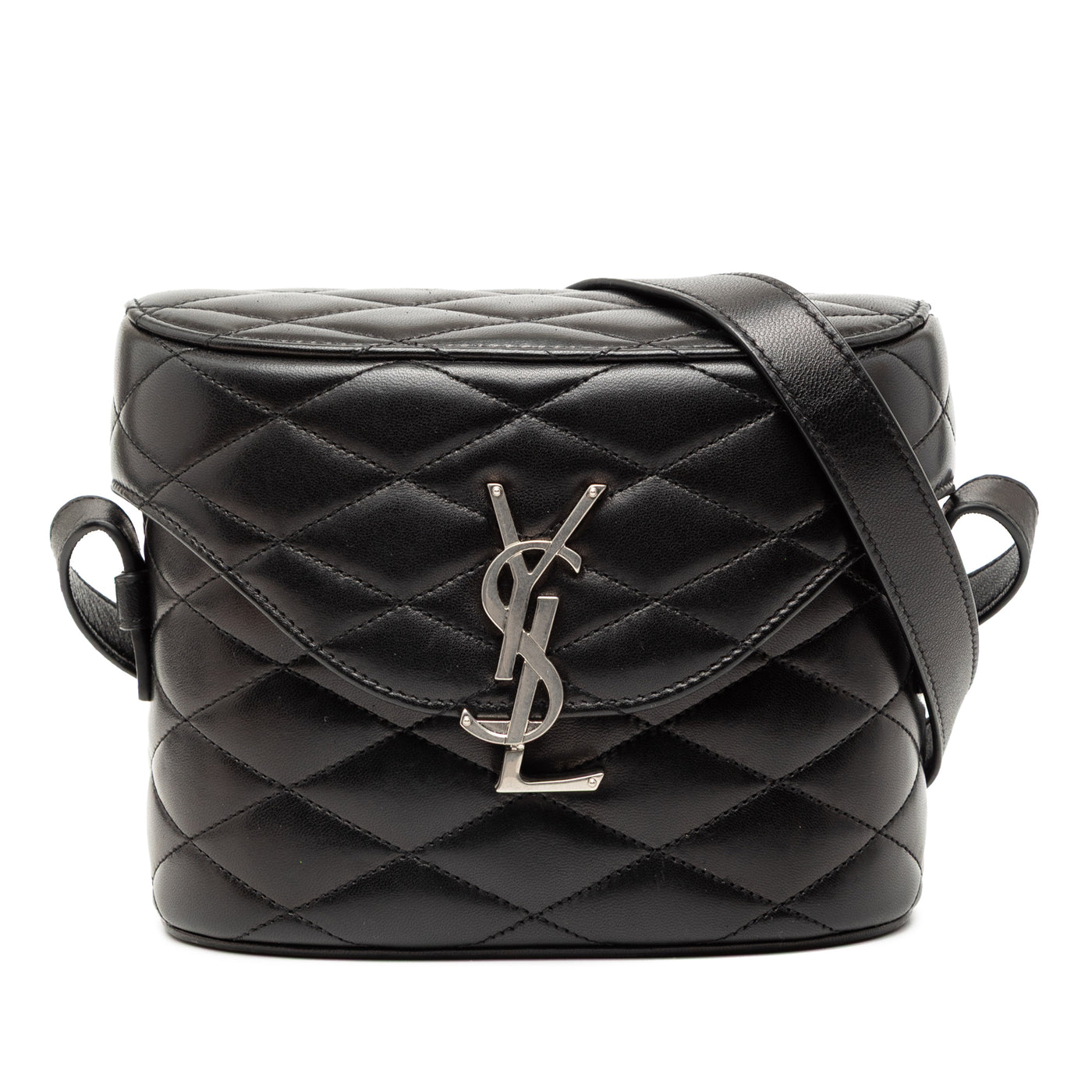Quilted Lambskin Monogram June Box Bag - Image 1
