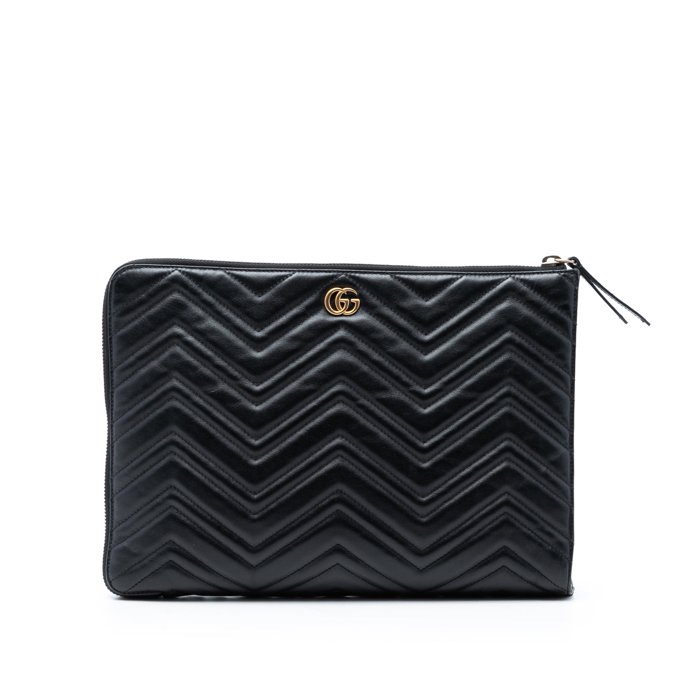 GG Marmont Matelasse Leather Portfolio Clutch - Image 1