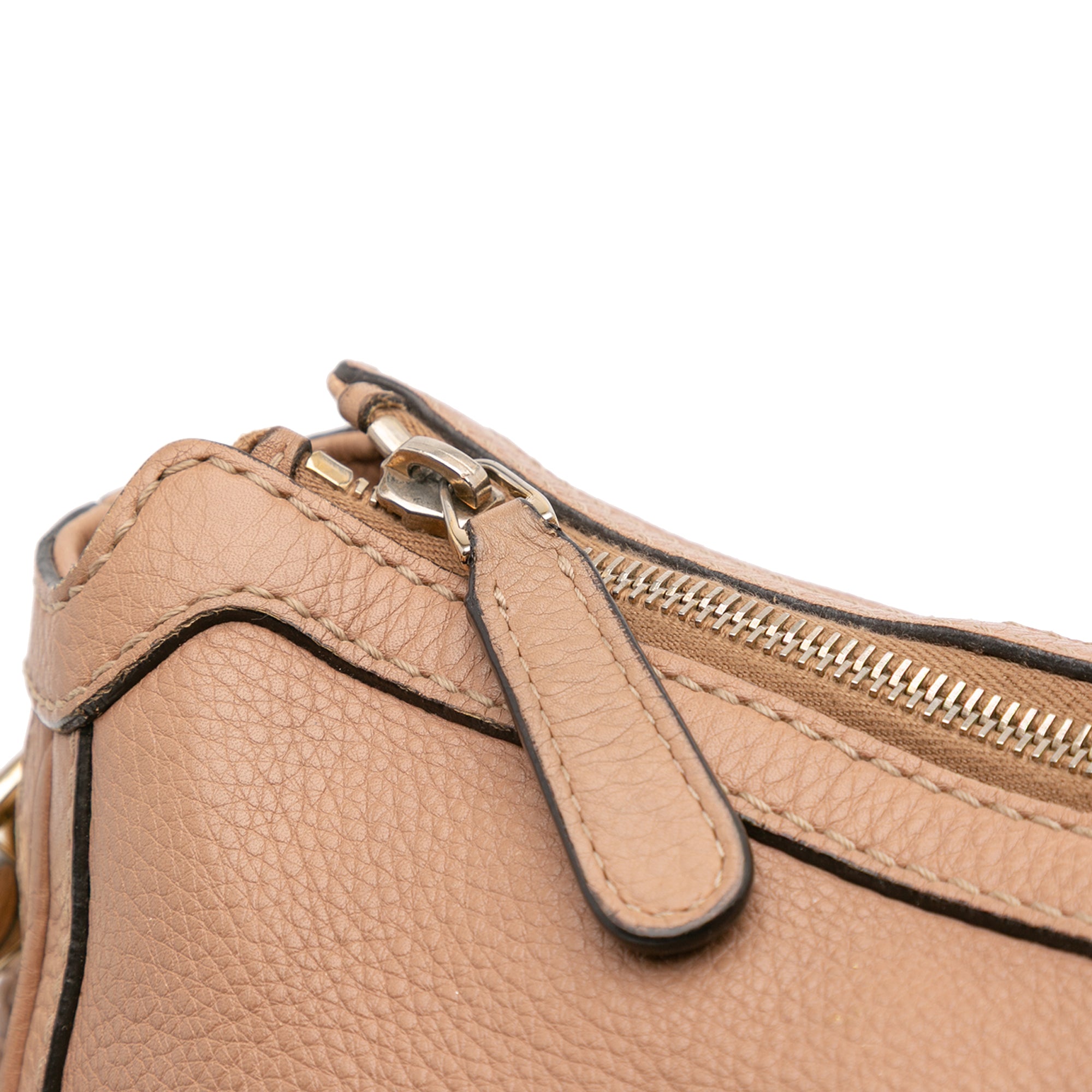 Medium Pebbled Calfskin Bella Shoulder Bag - Image 10