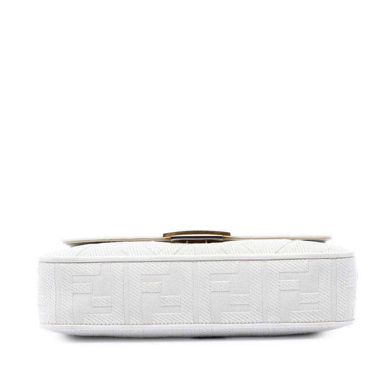 Zucca Embroidered Canvas Baguette Satchel - Image 3