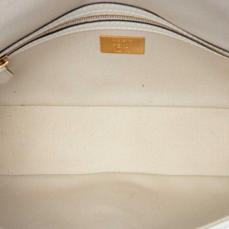 Zucca Embroidered Canvas Baguette Satchel - Image 4
