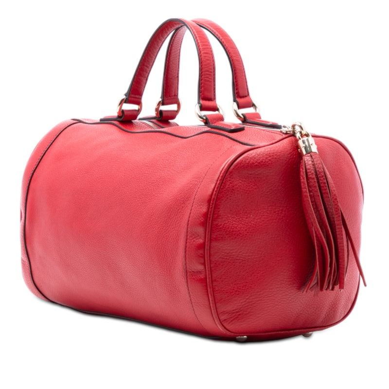 Medium Pebbled Calfskin Soho Boston Bag - Image 2