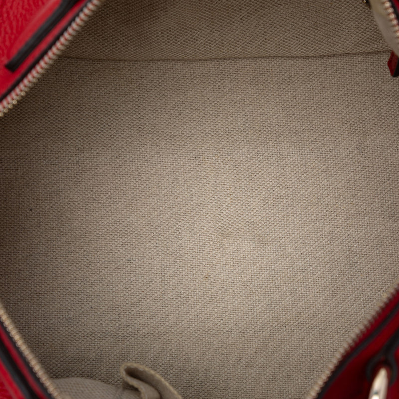 Medium Pebbled Calfskin Soho Boston Bag - Image 4