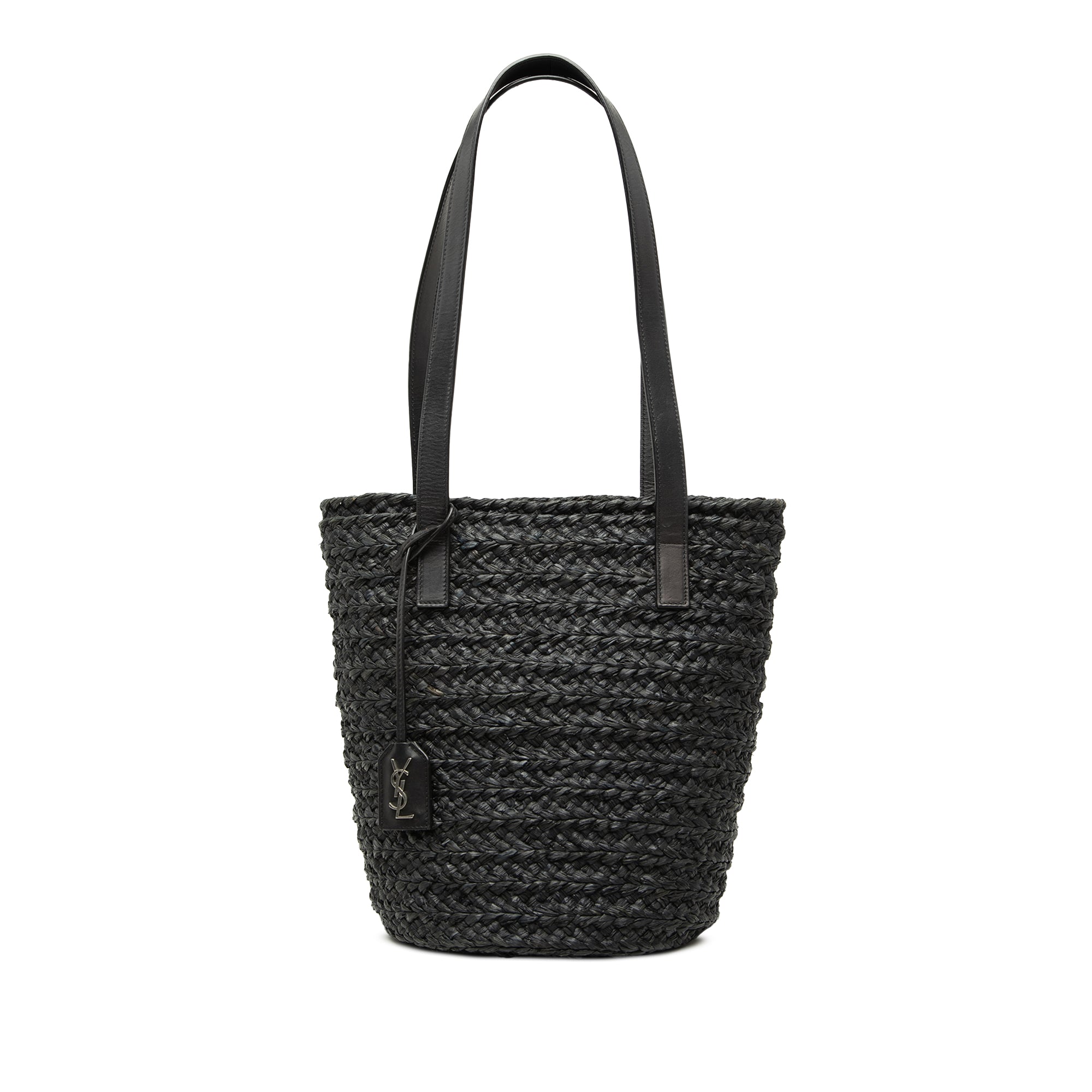 Small Raffia Panier Tote - Image 1