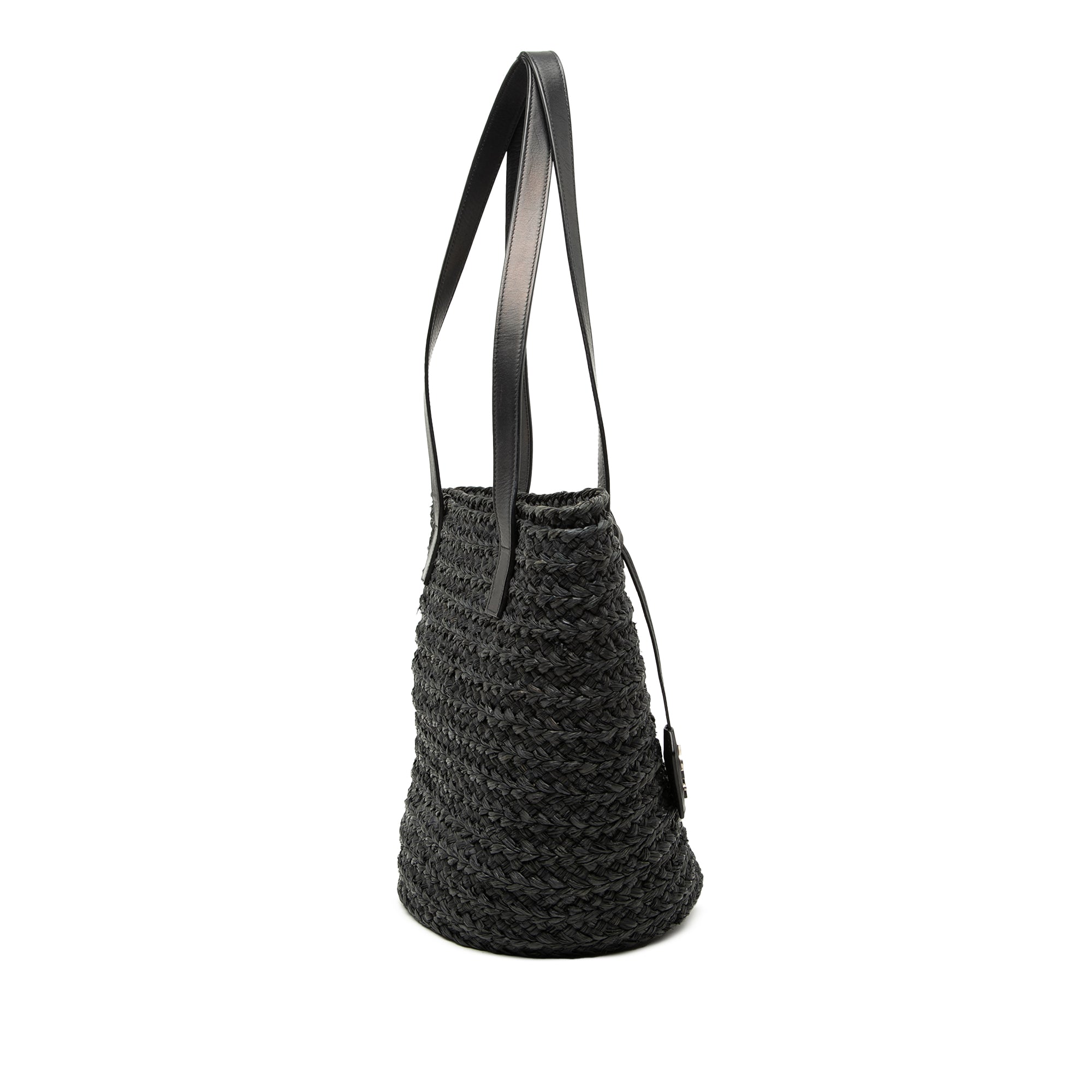 Small Raffia Panier Tote - Image 2