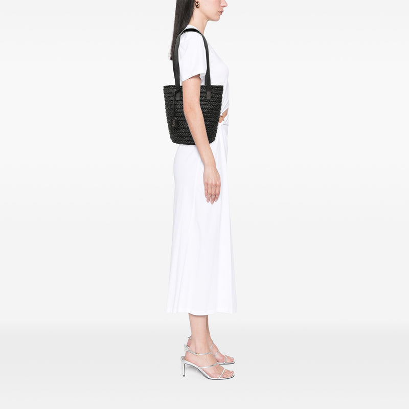 Small Raffia Panier Tote - Image 6