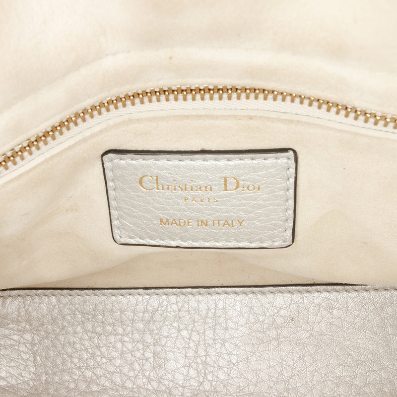 Mini Metallic Grained Calfskin Cannage Lady Dior - Image 5