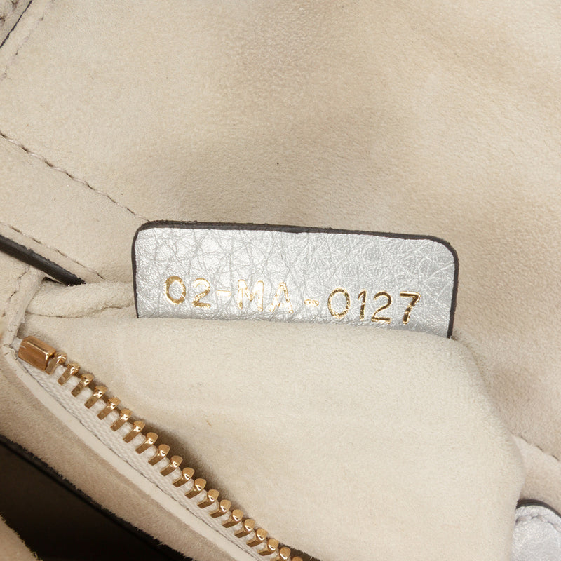 Mini Metallic Grained Calfskin Cannage Lady Dior - Image 6