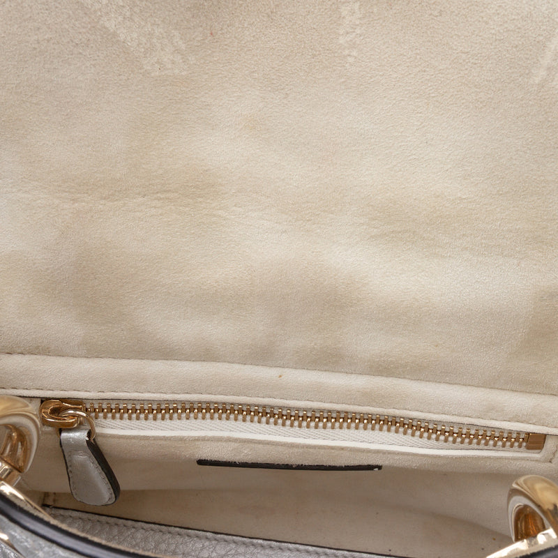 Mini Metallic Grained Calfskin Cannage Lady Dior - Image 7