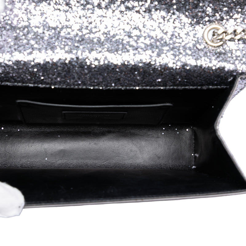 Glitter Galactica Leather Monogram Envelope Chain Wallet - Image 4