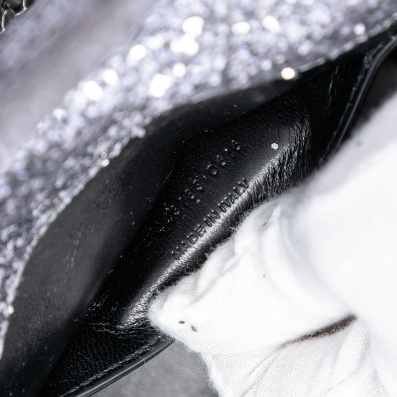 Glitter Galactica Leather Monogram Envelope Chain Wallet - Image 6