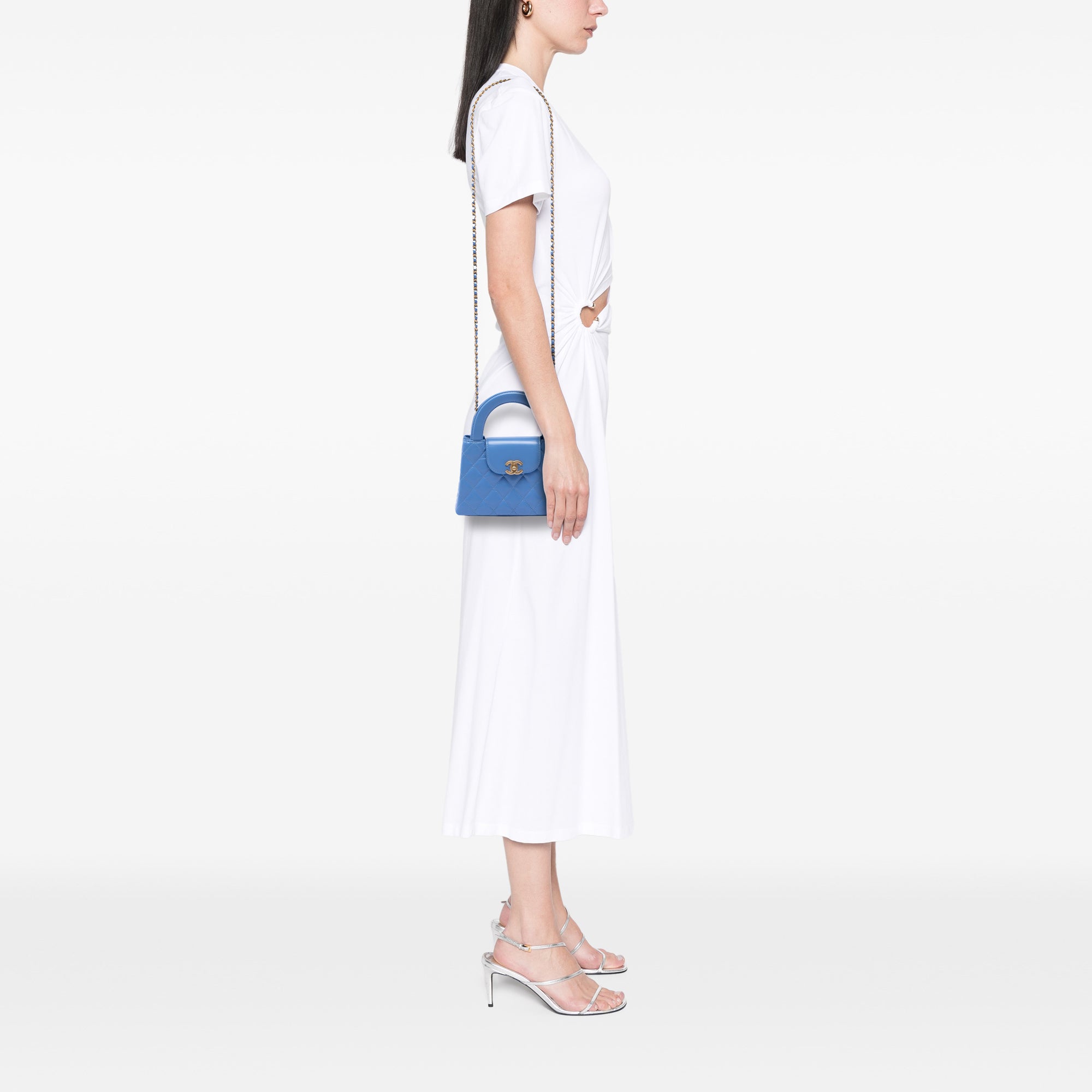 Nano Aged Calfskin Kelly Shopper Bag - Image 5