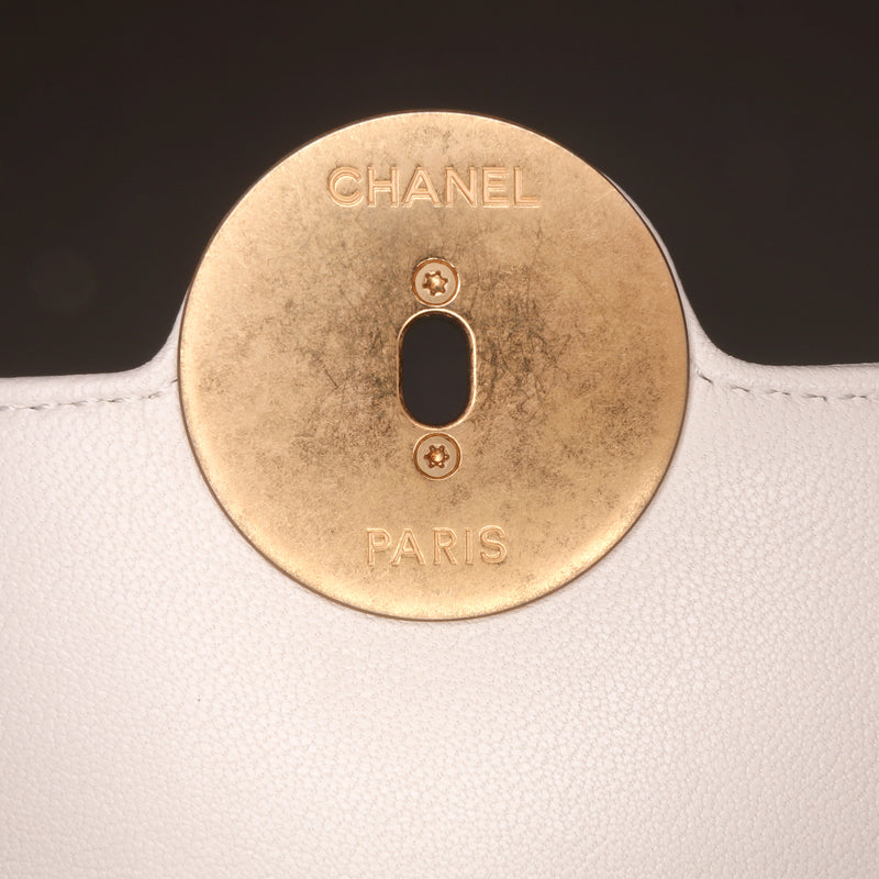CC Quilted Calfskin Single Flap - Image 8
